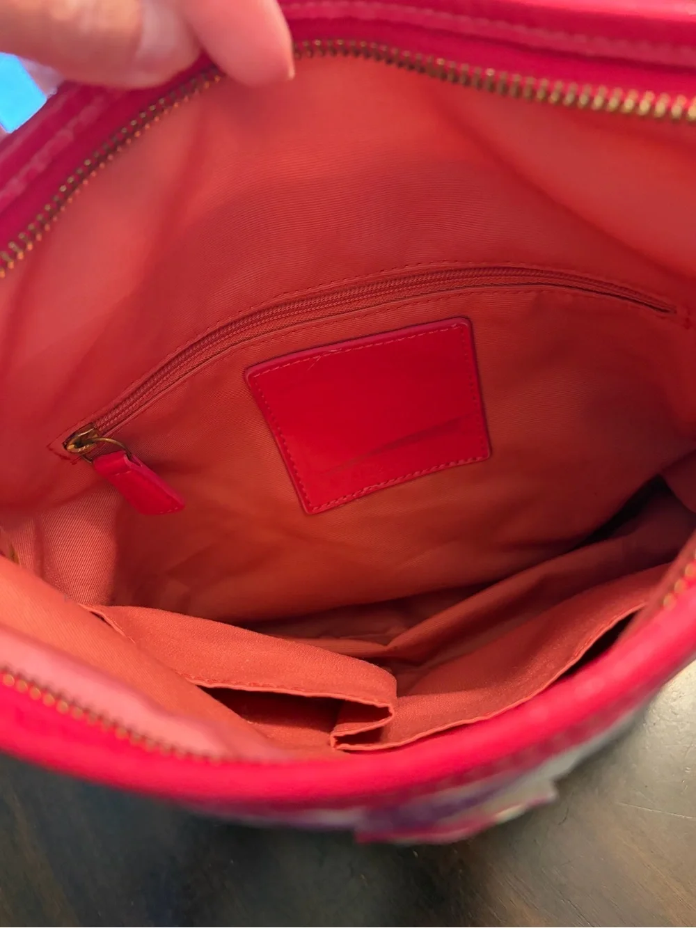 Coach Multicolor Signature Crossbody with Pink Strap with matching Wallet!!